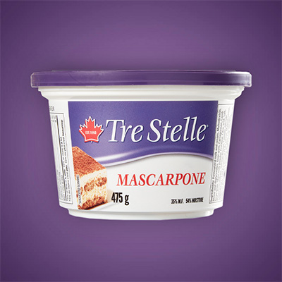 Fresh Strawberry and Tre Stelle® Mascarpone Squares