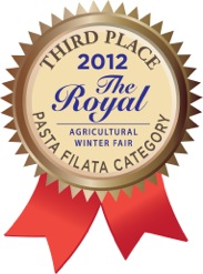 2012 Third Place Winner
Pasta Filata Category
The Royal Agricultural Winter Fair
(Regular Bocconcini)